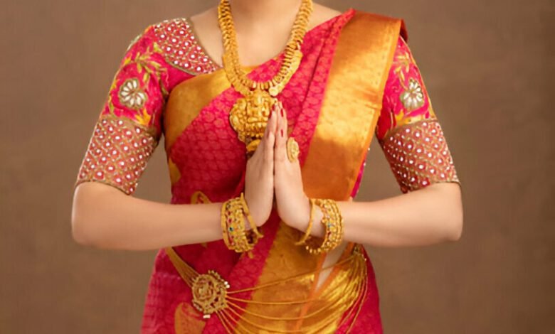 south indian saree