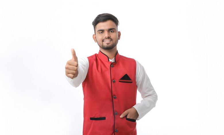 kurta pajama with jacket