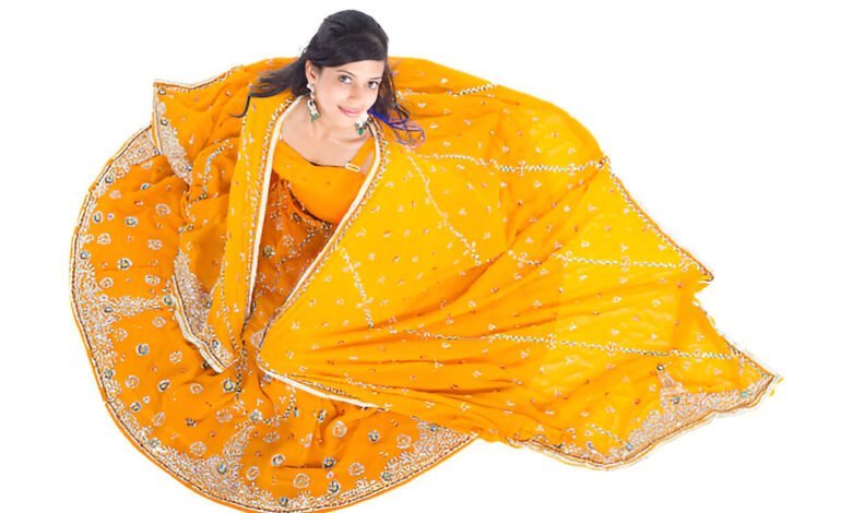 heavy work dupatta