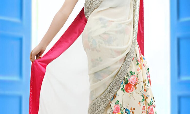 wedding party wear saree