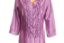 purple colour kurti