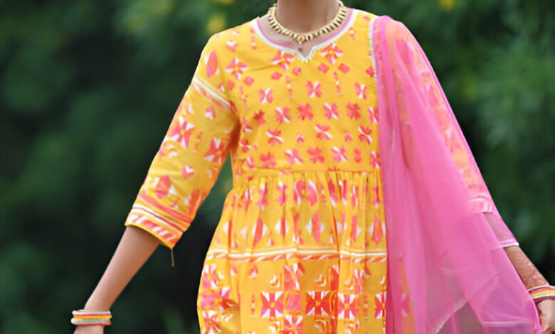 yellow salwar suit