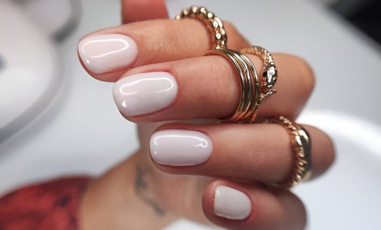 white nail polish