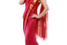 red banarasi saree